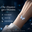 Papillae — Bracelet papillon argent 925 lumineux dans le noir