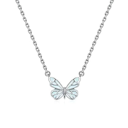 Collier Papillon Bleu Rêve Lumineux